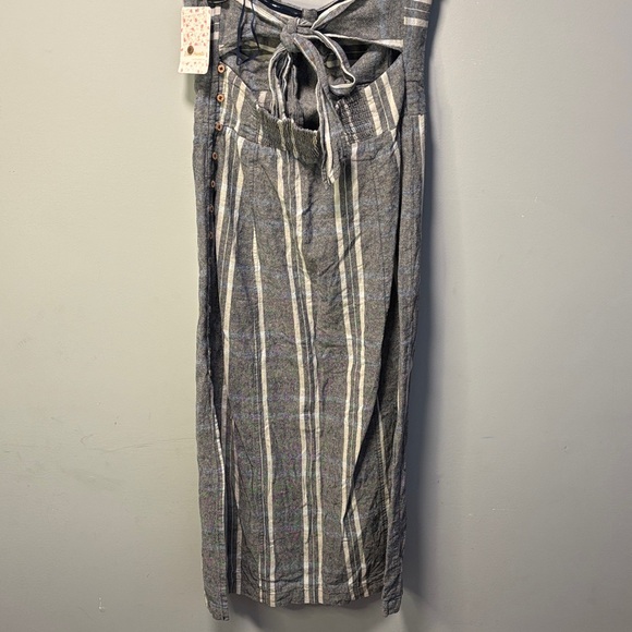 NWT Free People Linen Cotton Life Like This Midi Dress - Picture 5 of 11